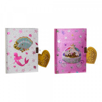 Notebook DKD Home Decor White Pink (2 pcs) (17.8 x 2 x 13 cm)