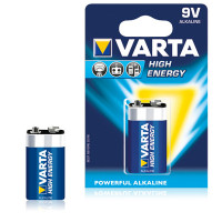 Alkaline Battery Varta 6LR61 9 V 580 mAh High Energy Blue