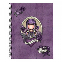 Notebook Gorjuss Sea Nixie Purple A4 Navy Blue
