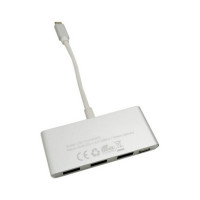 USB Hub CoolBox COO-HUC3U3PD White (4 ports)