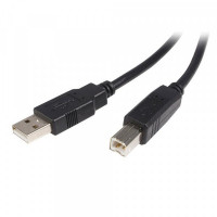 USB A to USB B Cable Startech USB2HAB1M            Black