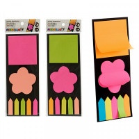Sticky Notes Squared Flower Bookmark (0,3 x 27 x 9 cm)