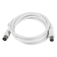 Antenna cable Silver Electronics 93024 1,5 m White