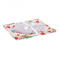 Tablecloth and napkins DKD Home Decor Tropical Cotton (150 x 150 x 0.5 cm) (5 pcs)
