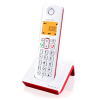 Wireless Phone Alcatel S-250 DECT SMS LED White Red Blue Red/White