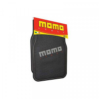 Car Floor Mat Set Momo 009 Universal Black/Red (4 pcs)