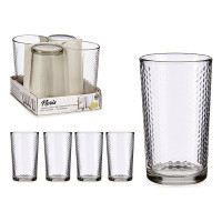 Set of glasses Vivalto Points Transparent Crystal (4 Pieces) (225 ml)