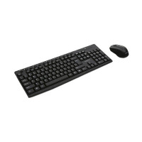 Keyboard and Wireless Mouse Omega OKM071BES 1200 dpi Black