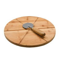 Cutting board Pizza Cutter Bamboo (32 x 1,5 x 32 cm)