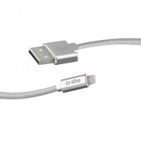 USB to Lightning Cable SBS ‎TECABLEUSBIP5BS 1 m Silver