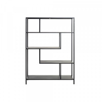 Shelves DKD Home Decor Black Metal (85 x 26 x 121 cm)