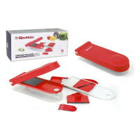 Vegetable Cutter and Grater with Collection container Quttin White Red (10 X 27 x 5,5 cm)