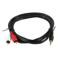 Audio Jack (3.5mm) to 2 RCA Cable Silver Electronics 93029 2 m