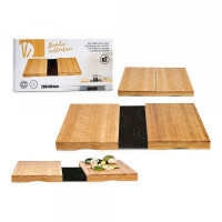 Set Cutting board Bamboo Natural (2 Pieces) (28 x 54 x 4 cm)