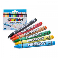 Coloured crayons Jumbo 12 colours (12 pcs)