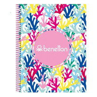 Notepad Benetton Coralli Multicolour Pink A4