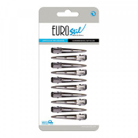 Hair clips Eurostil metal (10 uds)
