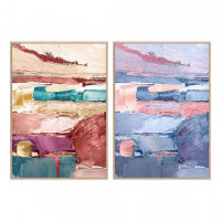 Painting DKD Home Decor Abstract (2 pcs) (83 x 4.5 x 123 cm)