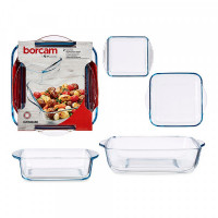 Set of Oven Dishes Borosilicate Glass (2 Pieces)