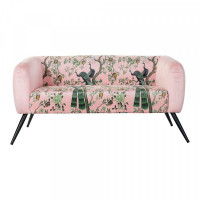 Sofa DKD Home Decor Polyester Metal Oriental (140 x 71 x 71 cm)