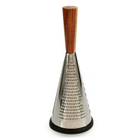 Grater Stainless steel Wood (13 x 34,5 x 13 cm)