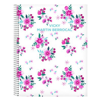 Notepad Bohemian Pink Turquoise A4