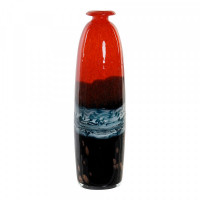 Vase DKD Home Decor Red Crystal (8 x 8 x 28.5 cm)