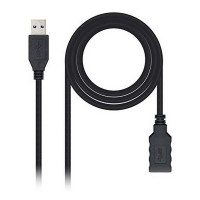 USB 3.0 A to USB A Cable NANOCABLE 10.01.0902BK 2 m