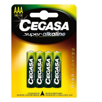 LR03 Alkaline Batteries Cegasa AAA 1,5V (4 uds)