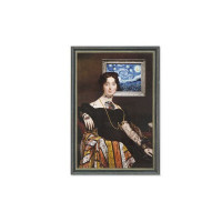 Painting DKD Home Decor Lady Framed MDF Wood (76 x 3 x 110 cm)