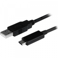 USB A to USB C Cable Startech USB2AC1M             USB C Black