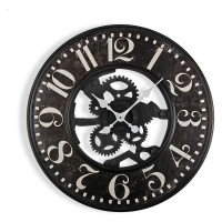Wall Clock Industry Black (59 cm) Metal