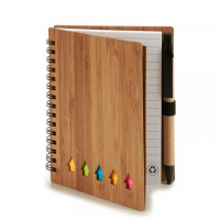 Spiral Notebook with Pen Sticky Notes