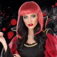 Halloween Wig Red Black