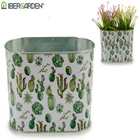 Planter Metal Cactus (12,5 x 15,5 x 24	cm) Large Oval