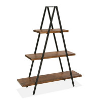 Shelves Wood MDF Wood/Metal (33 x 137 x 110 cm)