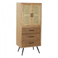 Cupboard DKD Home Decor Metal Fir MDF Wood (60 x 38 x 140.5 cm)