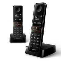 Wireless Phone Philips D4702B/34 Duo 1,8" DECT (2 pcs)