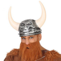 Viking Helmet Skull Grey