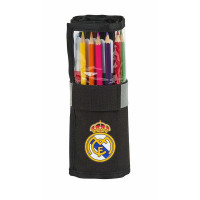 Double Pencil Case Real Madrid C.F. 1902 Black (27 Pieces)