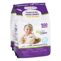Baby Wipes with Cream (200 uds)