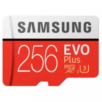 Micro SD Memory Card with Adaptor Samsung MB-MC256GA/EU SDXC UHS-I Class 10 256 GB