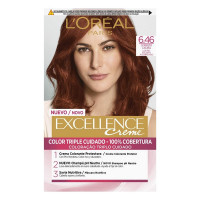 Permanent Dye Excellence L'Oreal Make Up Dark Copper Auburn Blonde Nº 6,46