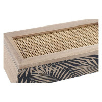 Box for Infusions DKD Home Decor Grille Rattan MDF Wood (24 x 10 x 7 cm)