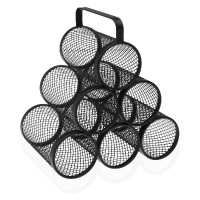 Bottle rack Pyramid 6 compartments Steel (18,5 x 30 x 28 cm)