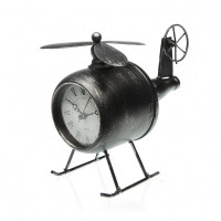 Table clock Helicopter Metal