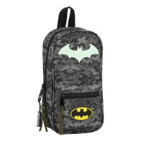 Backpack Pencil Case Batman Night Black Grey (33 Pieces)