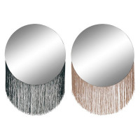 Wall mirror DKD Home Decor Polyester (2 pcs)