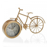 Table clock Bicicle Golden Metal (6 x 20 x 33 cm)