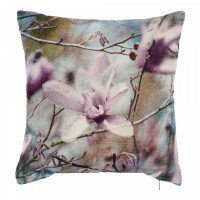 Cushion DKD Home Decor Multicolour Cotton Flower (45 x 10 x 45 cm)